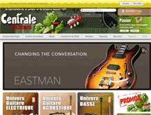 Tablet Screenshot of centraleguitars.com